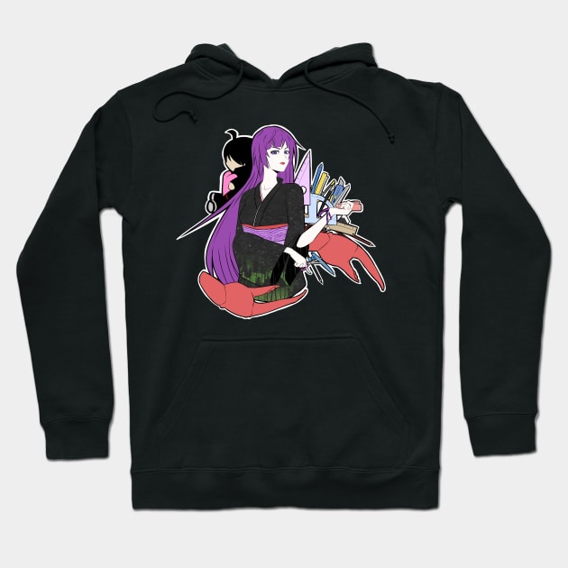 Senjougahara kimono (Bakemonogatari) Hoodie by MangaXai